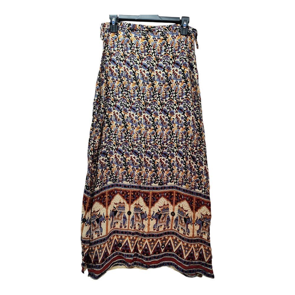 Soho Clothing Vibrant Colored Large Skirt  And Zip Waist Rayon 100% One Size‎ - Picture 8 of 12